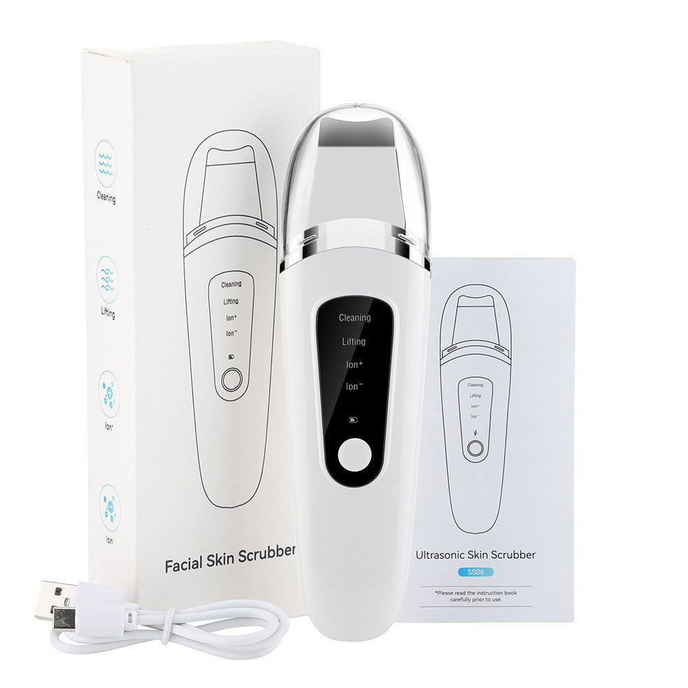 Ultrasonic Facial Skin Scraper Pore Cleaner Exfoliator and Blackhead Remover