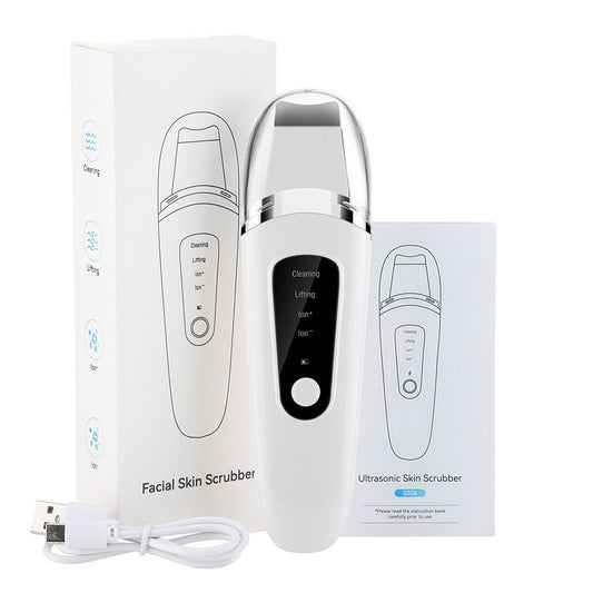 Ultrasonic Facial Skin Scraper Pore Cleaner Exfoliator and Blackhead Remover